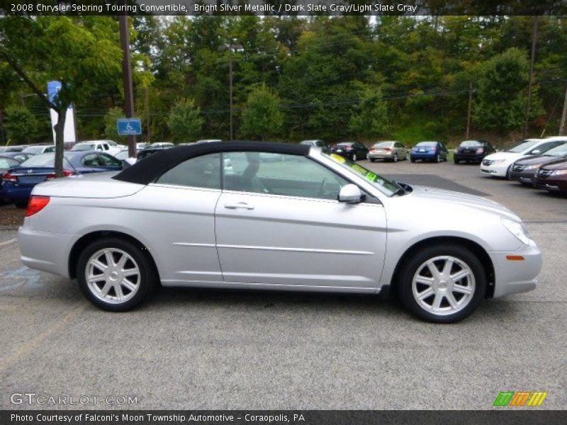 Bright Silver Metallic / Dark Slate Gray/Light Slate Gray 2008 Chrysler Sebring Touring Convertible