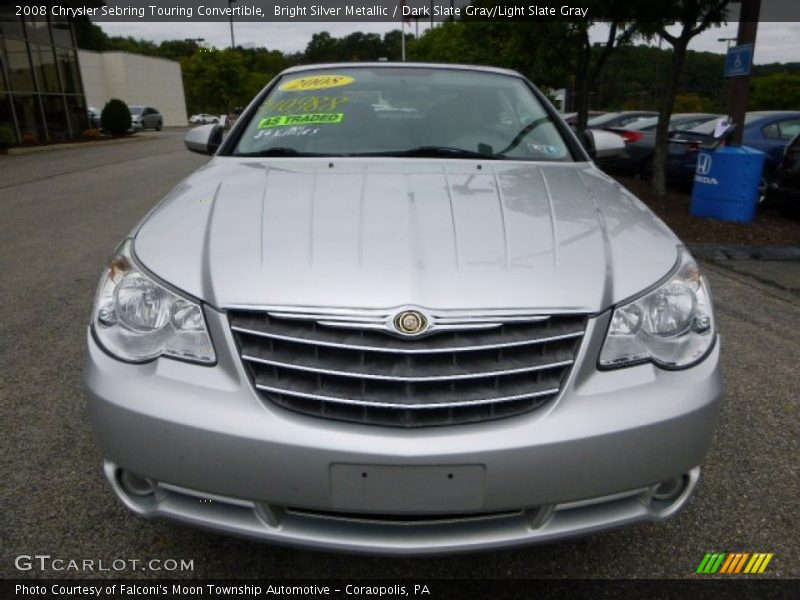 Bright Silver Metallic / Dark Slate Gray/Light Slate Gray 2008 Chrysler Sebring Touring Convertible