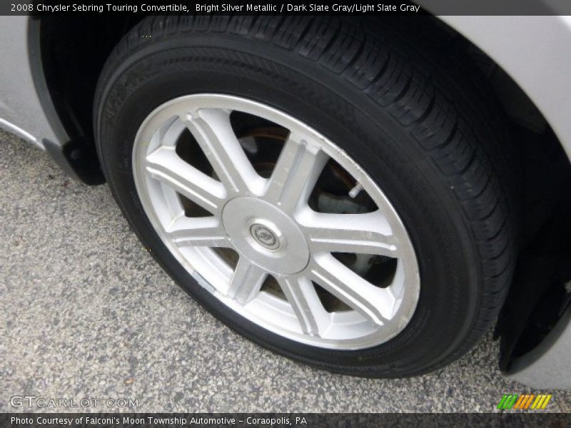 Bright Silver Metallic / Dark Slate Gray/Light Slate Gray 2008 Chrysler Sebring Touring Convertible