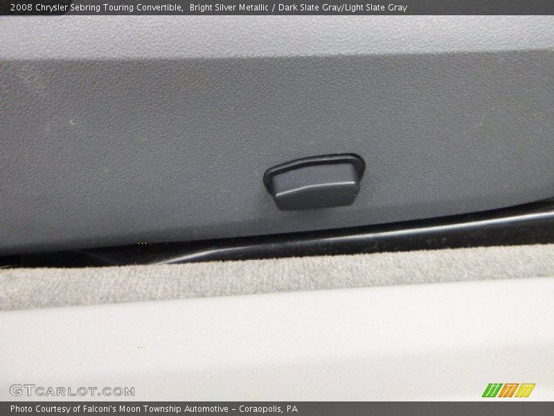 Bright Silver Metallic / Dark Slate Gray/Light Slate Gray 2008 Chrysler Sebring Touring Convertible