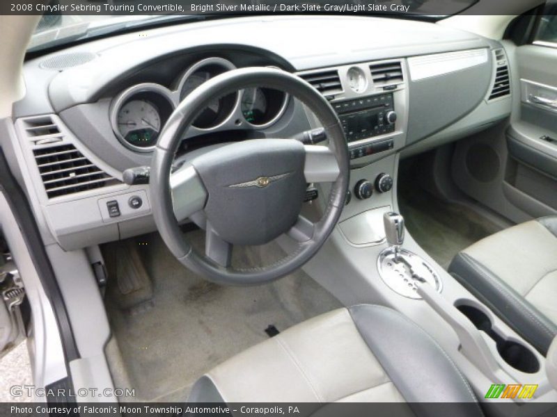 Bright Silver Metallic / Dark Slate Gray/Light Slate Gray 2008 Chrysler Sebring Touring Convertible