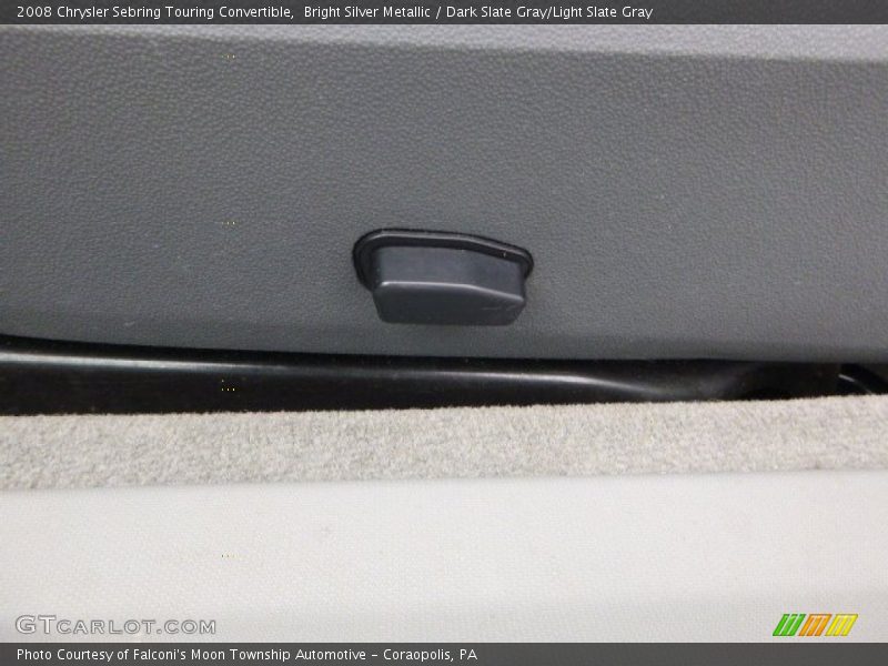 Bright Silver Metallic / Dark Slate Gray/Light Slate Gray 2008 Chrysler Sebring Touring Convertible