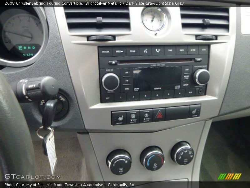Bright Silver Metallic / Dark Slate Gray/Light Slate Gray 2008 Chrysler Sebring Touring Convertible