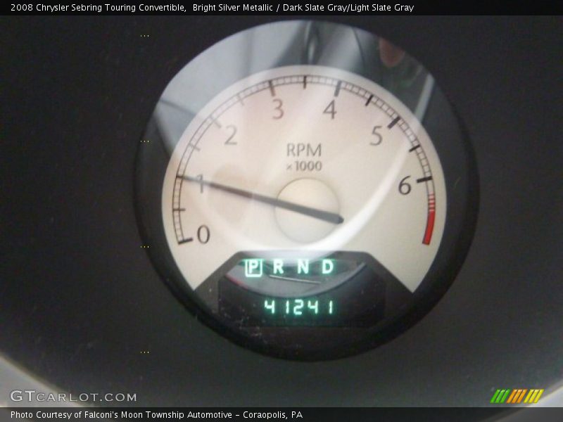 Bright Silver Metallic / Dark Slate Gray/Light Slate Gray 2008 Chrysler Sebring Touring Convertible