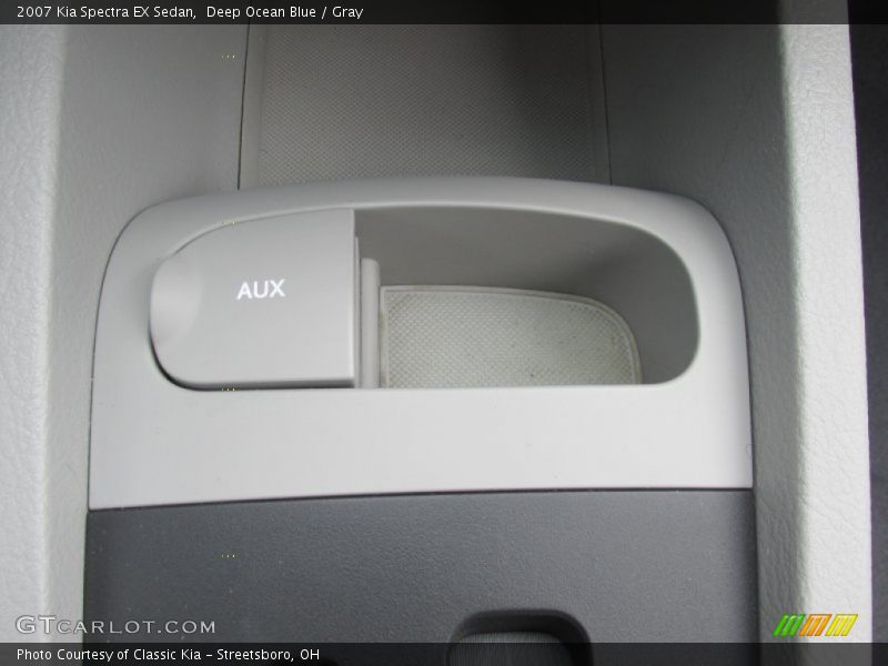 Deep Ocean Blue / Gray 2007 Kia Spectra EX Sedan