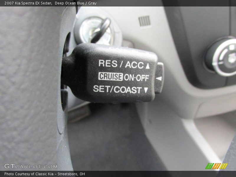 Deep Ocean Blue / Gray 2007 Kia Spectra EX Sedan