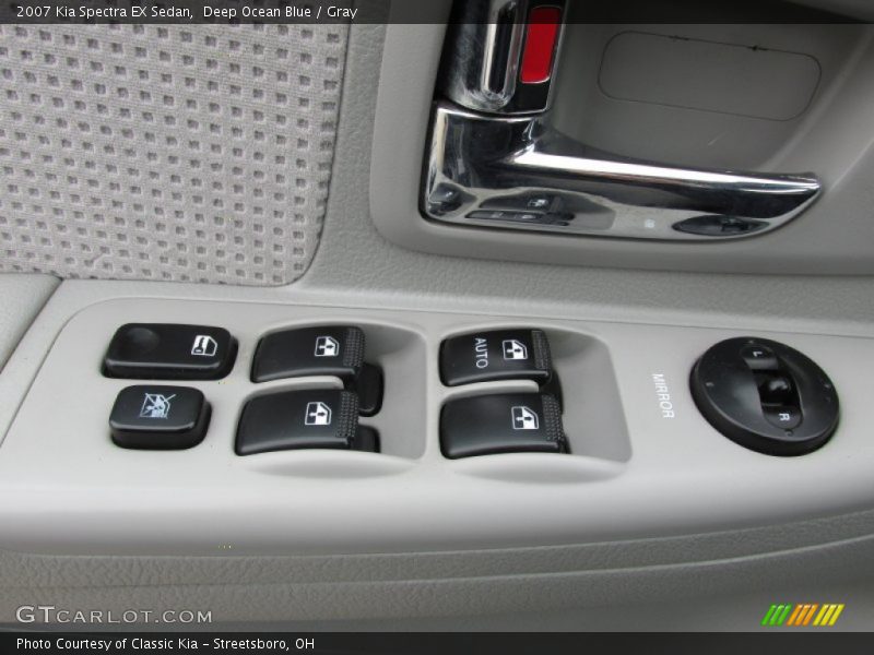 Deep Ocean Blue / Gray 2007 Kia Spectra EX Sedan