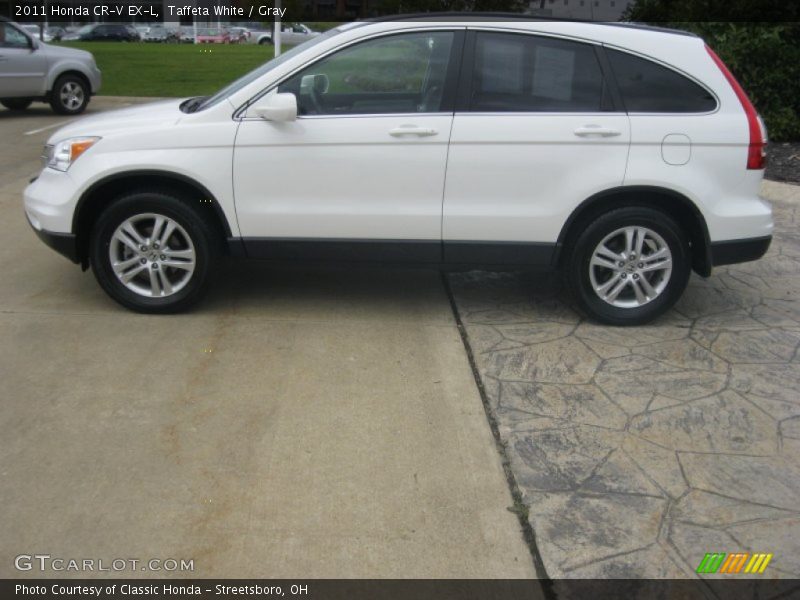 Taffeta White / Gray 2011 Honda CR-V EX-L