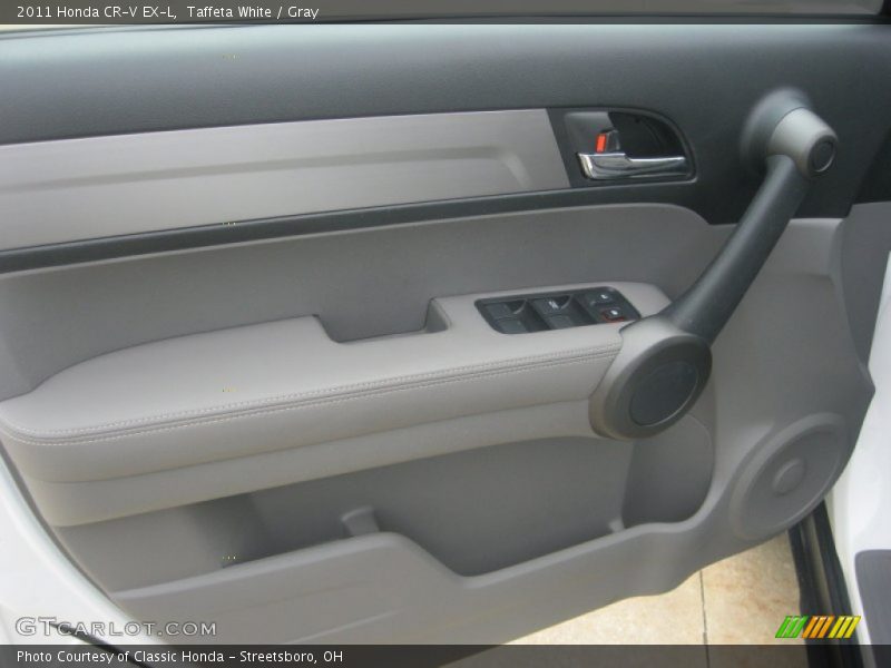 Taffeta White / Gray 2011 Honda CR-V EX-L