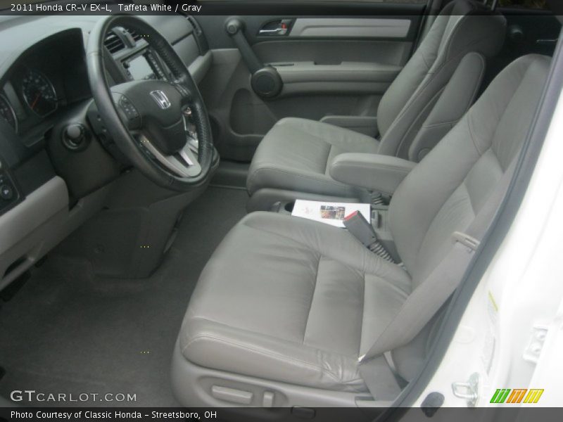 Taffeta White / Gray 2011 Honda CR-V EX-L