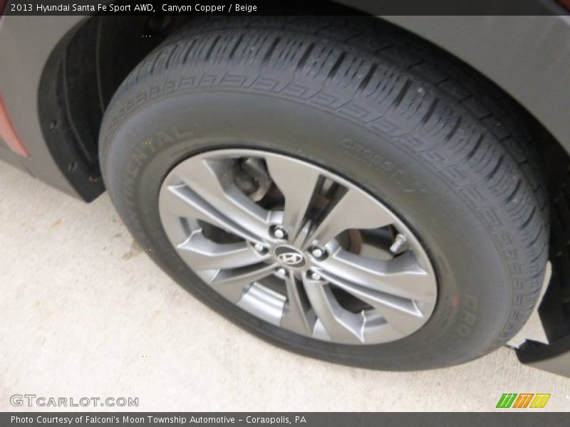 Canyon Copper / Beige 2013 Hyundai Santa Fe Sport AWD