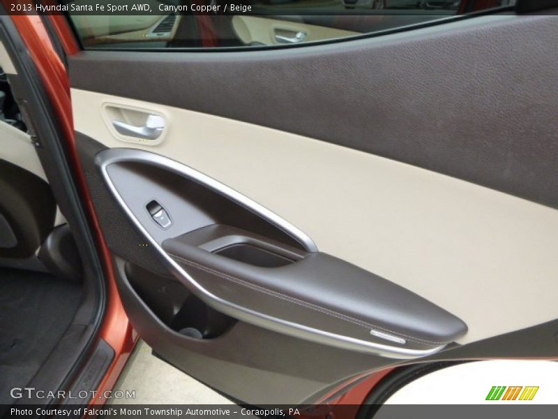 Canyon Copper / Beige 2013 Hyundai Santa Fe Sport AWD