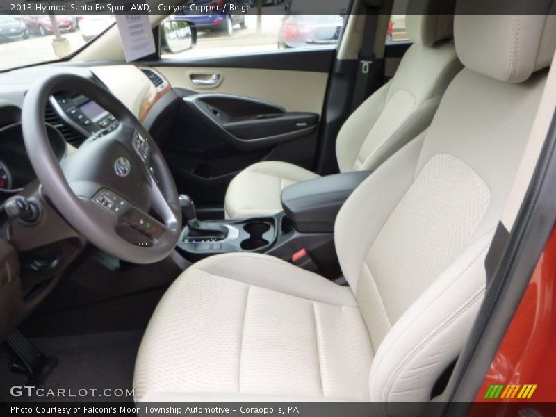 Beige Interior - 2013 Santa Fe Sport AWD 