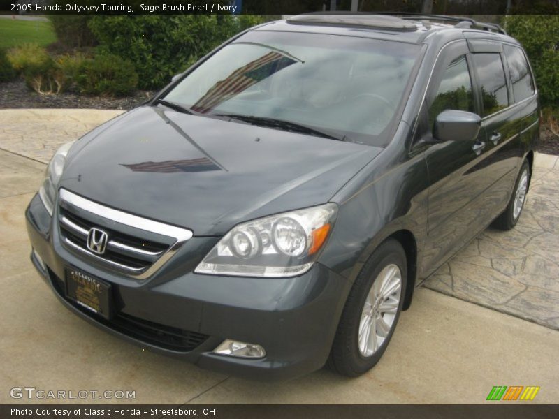 Sage Brush Pearl / Ivory 2005 Honda Odyssey Touring