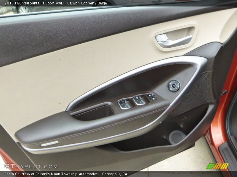 Canyon Copper / Beige 2013 Hyundai Santa Fe Sport AWD