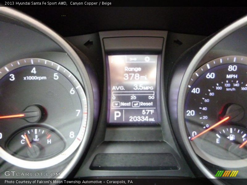 Canyon Copper / Beige 2013 Hyundai Santa Fe Sport AWD