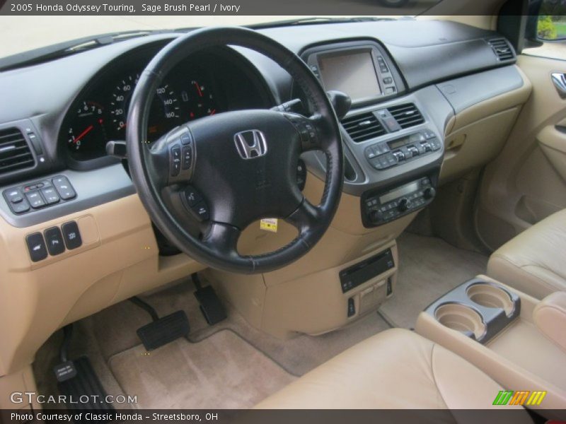 Sage Brush Pearl / Ivory 2005 Honda Odyssey Touring