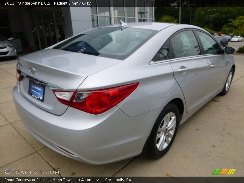 Radiant Silver / Gray 2011 Hyundai Sonata GLS