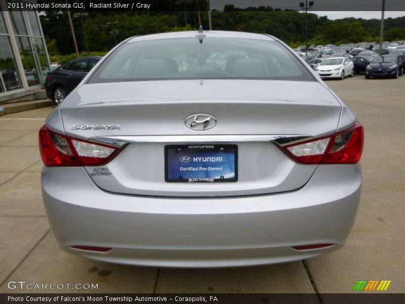 Radiant Silver / Gray 2011 Hyundai Sonata GLS