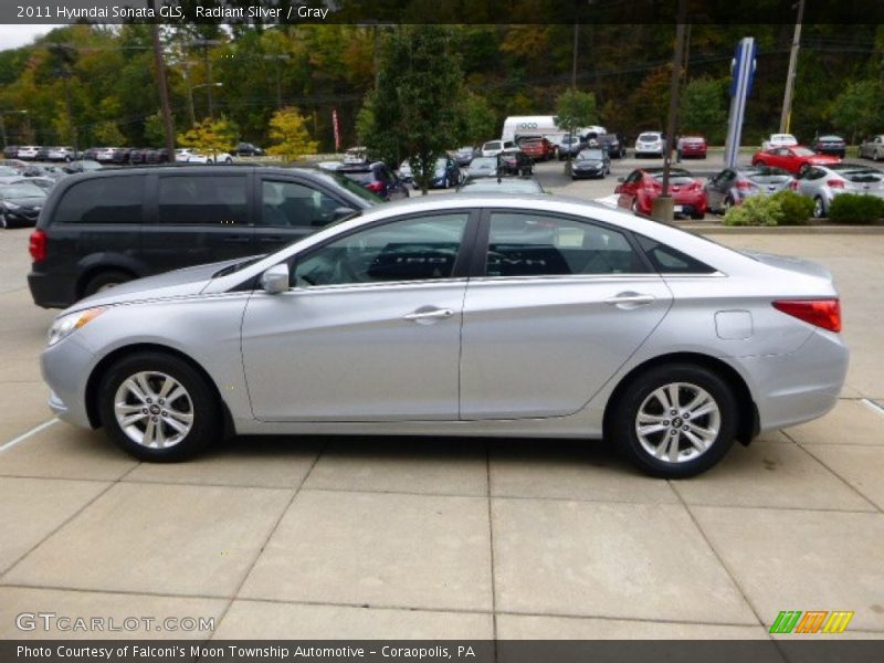 Radiant Silver / Gray 2011 Hyundai Sonata GLS