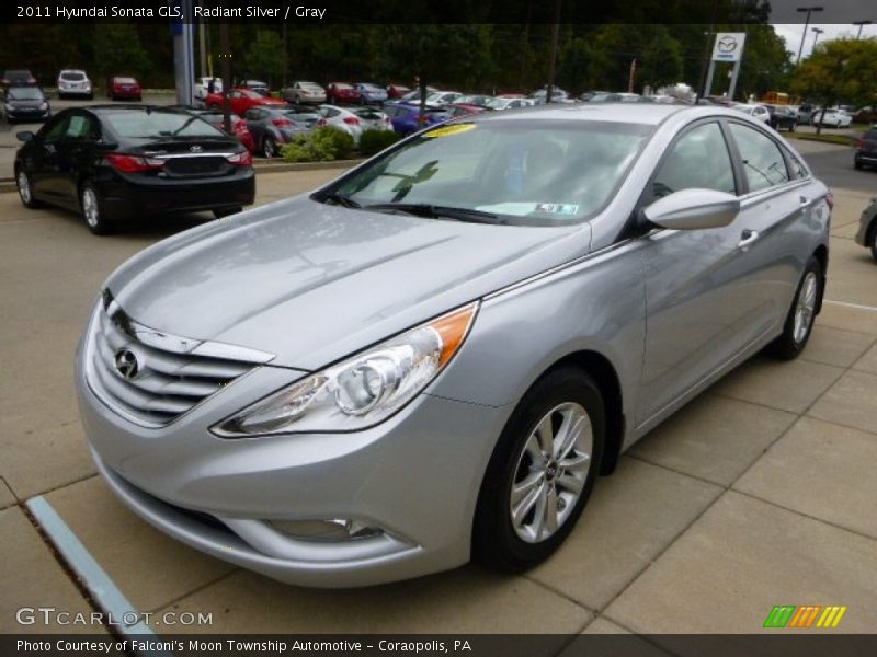 Radiant Silver / Gray 2011 Hyundai Sonata GLS