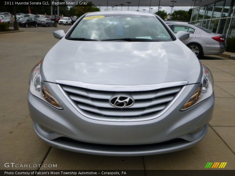 Radiant Silver / Gray 2011 Hyundai Sonata GLS