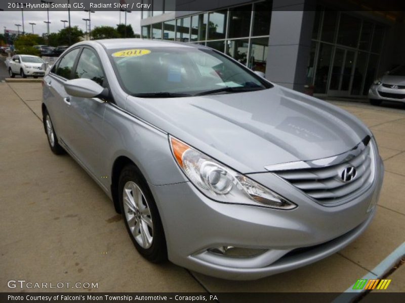Radiant Silver / Gray 2011 Hyundai Sonata GLS