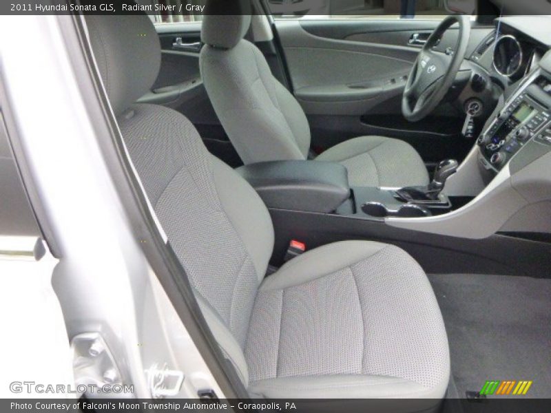 Radiant Silver / Gray 2011 Hyundai Sonata GLS