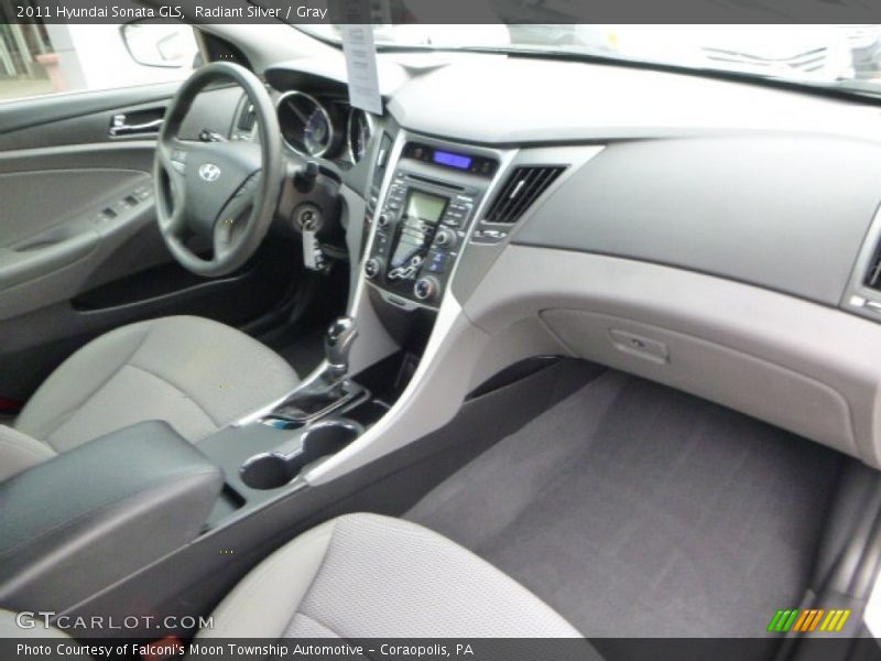 Radiant Silver / Gray 2011 Hyundai Sonata GLS