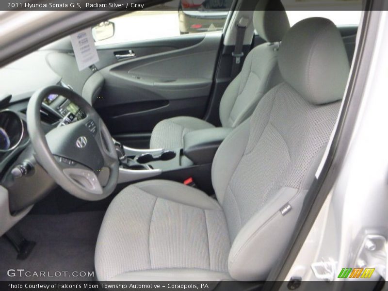 Radiant Silver / Gray 2011 Hyundai Sonata GLS