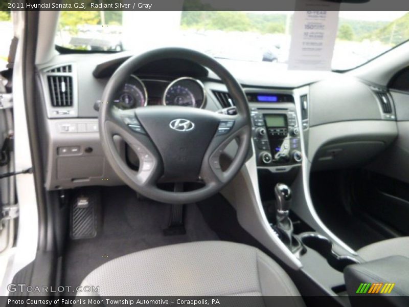 Radiant Silver / Gray 2011 Hyundai Sonata GLS