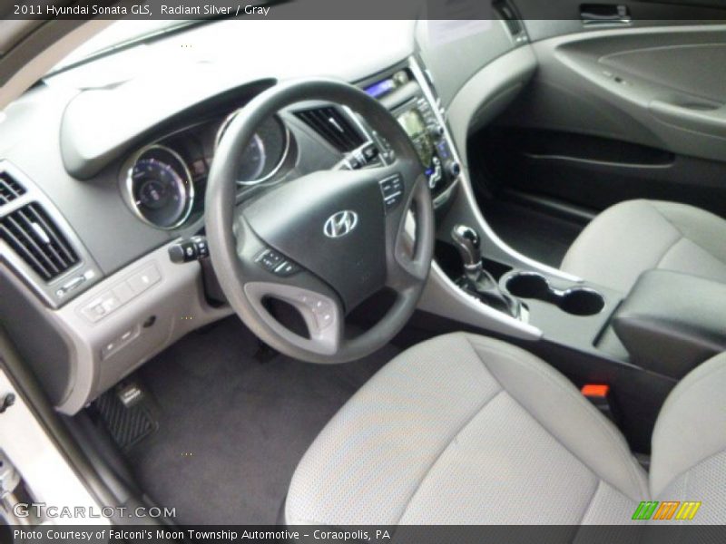 Radiant Silver / Gray 2011 Hyundai Sonata GLS