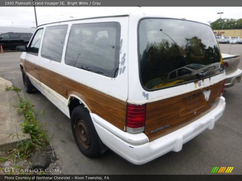 Bright White / Gray 1993 Plymouth Grand Voyager SE