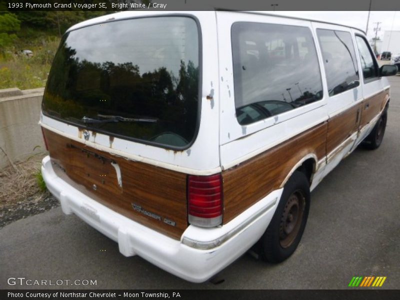 Bright White / Gray 1993 Plymouth Grand Voyager SE