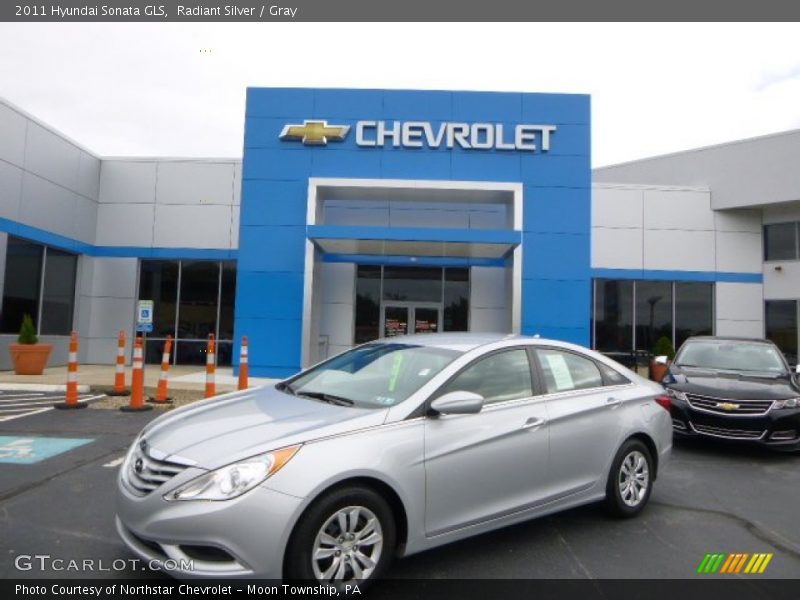 Radiant Silver / Gray 2011 Hyundai Sonata GLS
