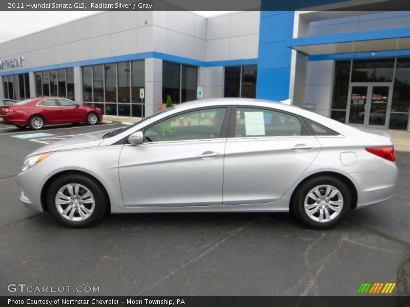 Radiant Silver / Gray 2011 Hyundai Sonata GLS