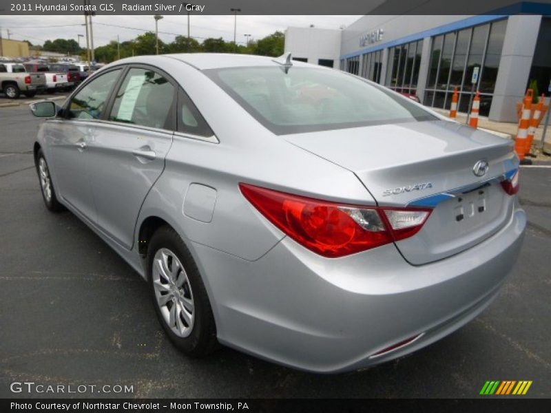 Radiant Silver / Gray 2011 Hyundai Sonata GLS