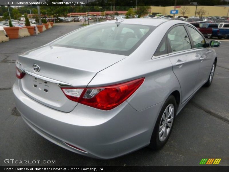 Radiant Silver / Gray 2011 Hyundai Sonata GLS