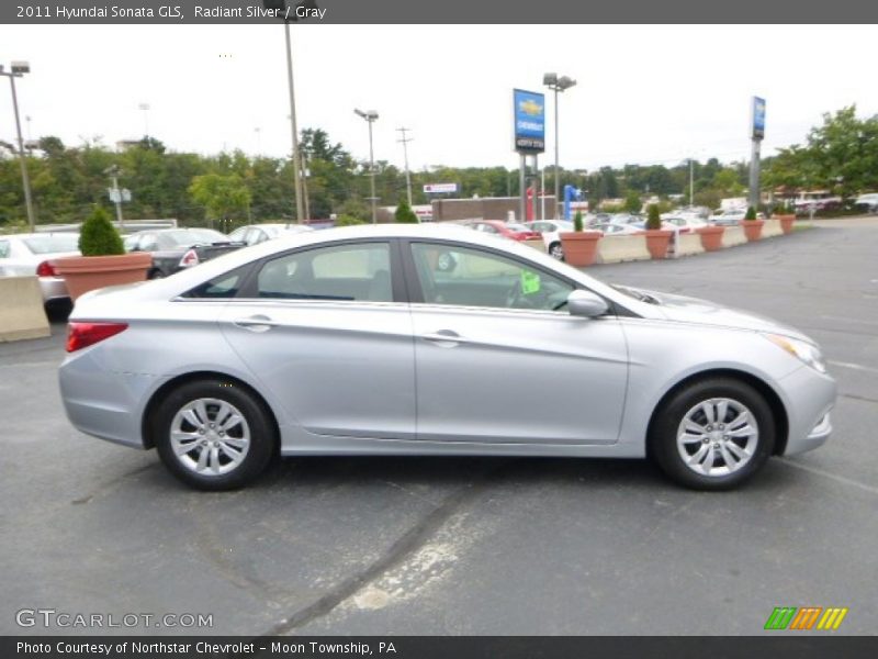 Radiant Silver / Gray 2011 Hyundai Sonata GLS