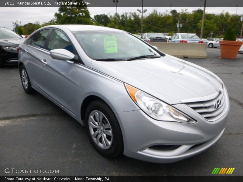 Radiant Silver / Gray 2011 Hyundai Sonata GLS