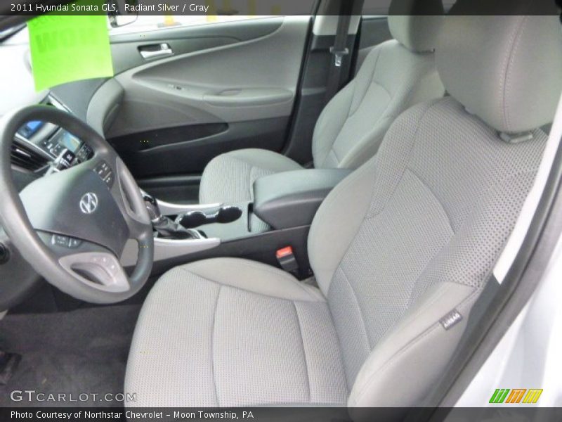 Radiant Silver / Gray 2011 Hyundai Sonata GLS