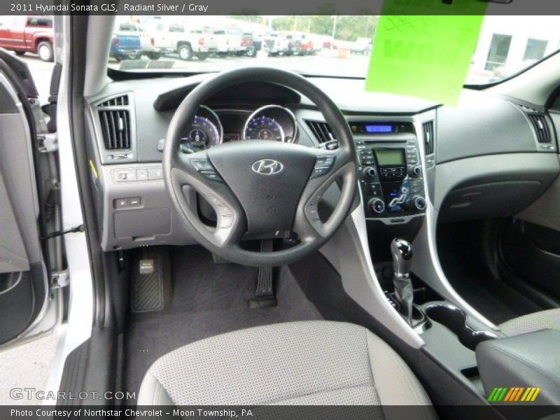 Radiant Silver / Gray 2011 Hyundai Sonata GLS