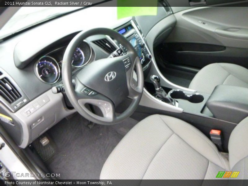 Radiant Silver / Gray 2011 Hyundai Sonata GLS