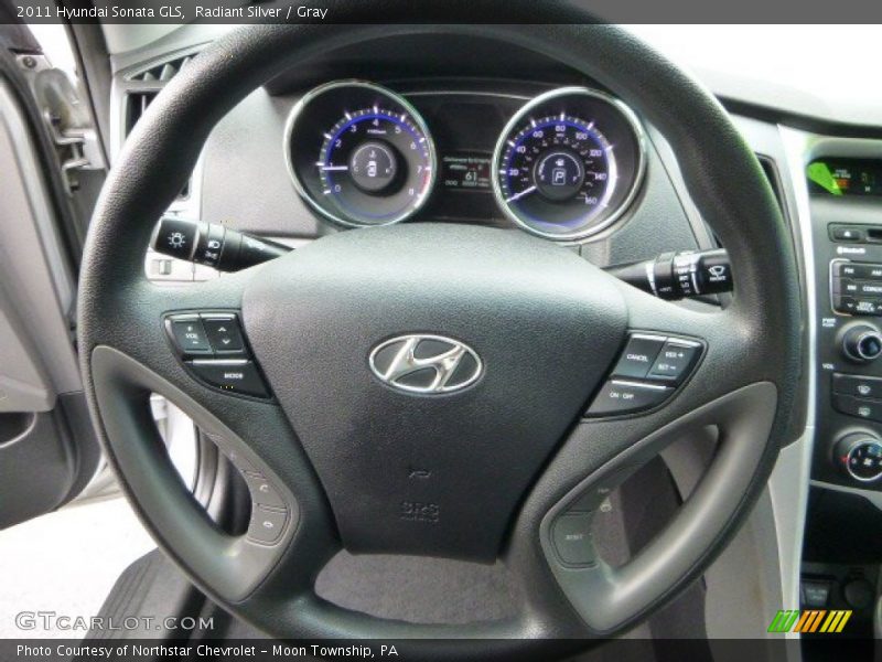 Radiant Silver / Gray 2011 Hyundai Sonata GLS