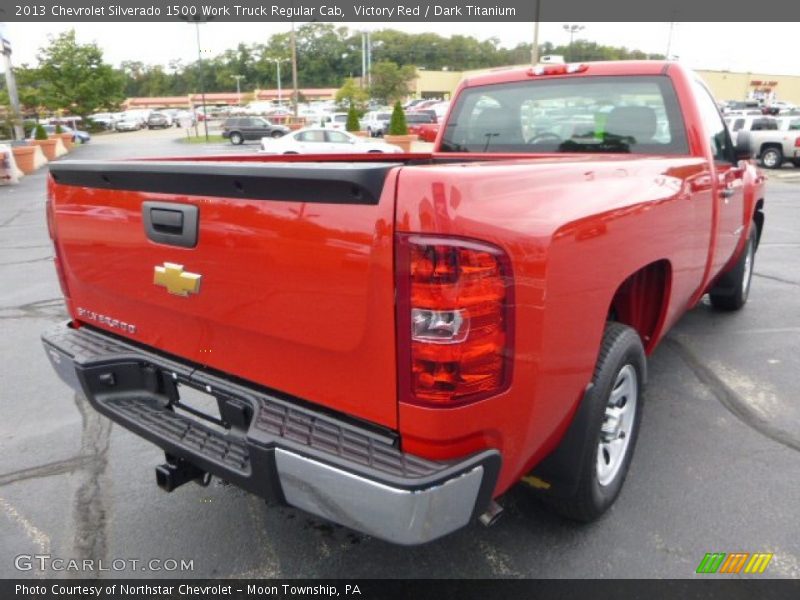 Victory Red / Dark Titanium 2013 Chevrolet Silverado 1500 Work Truck Regular Cab