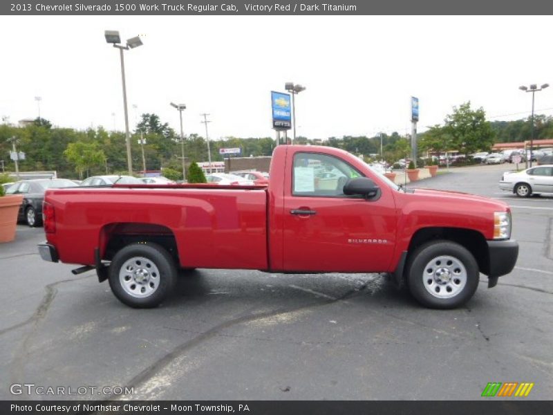 Victory Red / Dark Titanium 2013 Chevrolet Silverado 1500 Work Truck Regular Cab