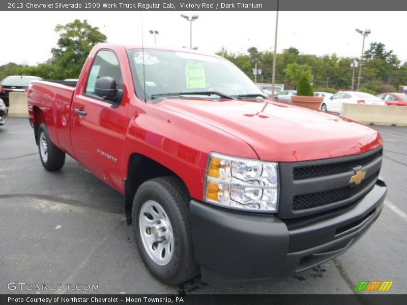 Victory Red / Dark Titanium 2013 Chevrolet Silverado 1500 Work Truck Regular Cab