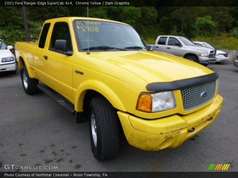 Chrome Yellow / Dark Graphite 2001 Ford Ranger Edge SuperCab 4x4