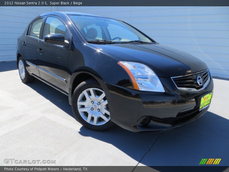 Super Black / Beige 2012 Nissan Sentra 2.0 S