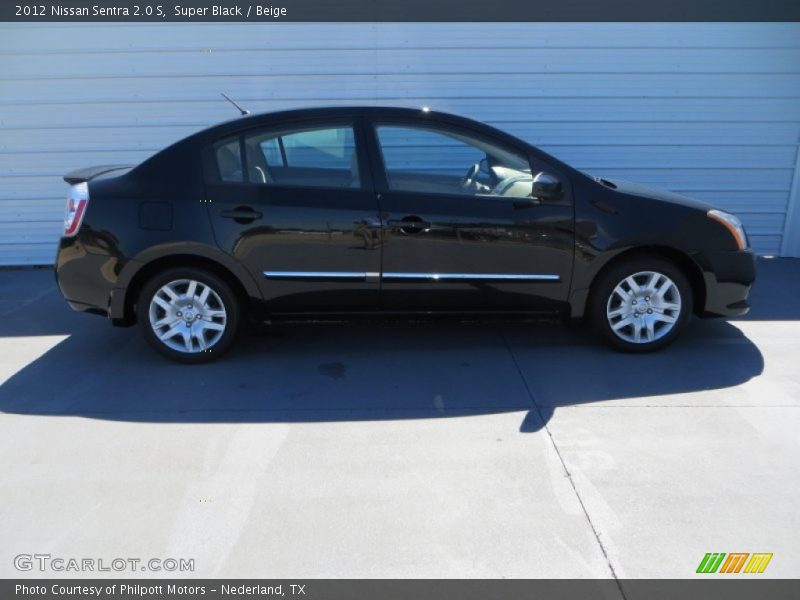 Super Black / Beige 2012 Nissan Sentra 2.0 S
